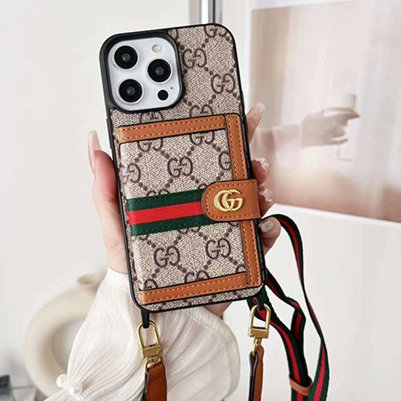 レザー iphone 14 スマホケース gucci風