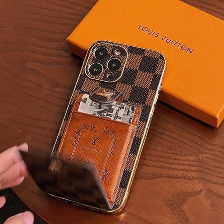 皮製 アイフォン 14 カバー ルイヴィトン風