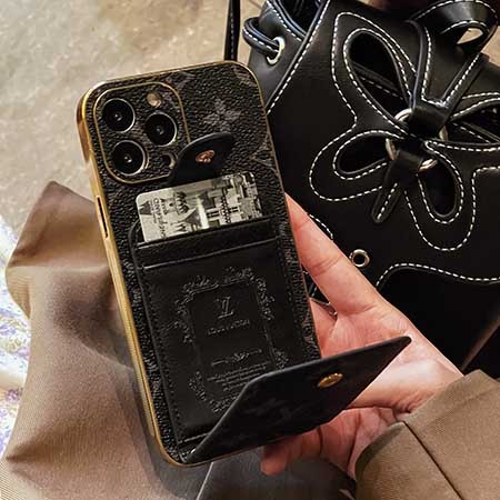 皮製 アイフォン 14 カバー ルイヴィトン風