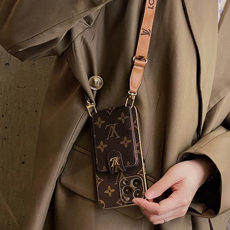 皮製 アイフォン 14 カバー ルイヴィトン風