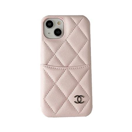背面にカード入れ付き chanel シャネル アイホン 15 カバー