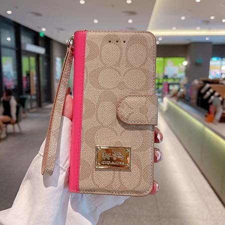 iphone 15 携帯ケース レザー coach