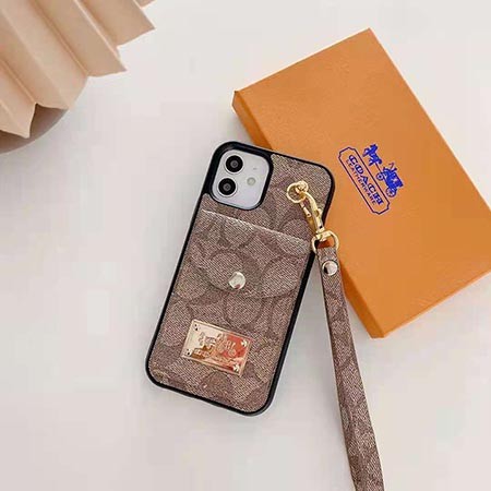 コーチ coach  iphone 15ケース ストラップ付き