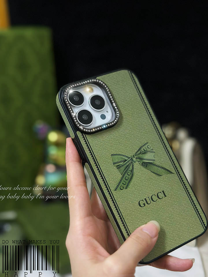 ラインストーン付き グッチ gucci アイフォーン 13pro max 携帯ケース
