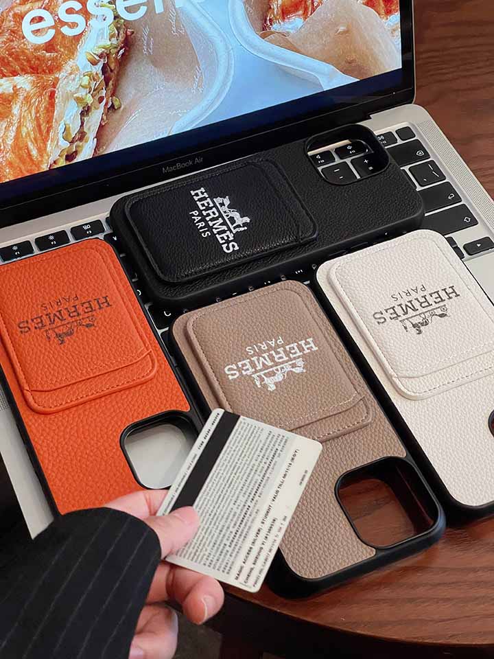 字母プリント アイホン 15 プロ スマホケース エルメス風