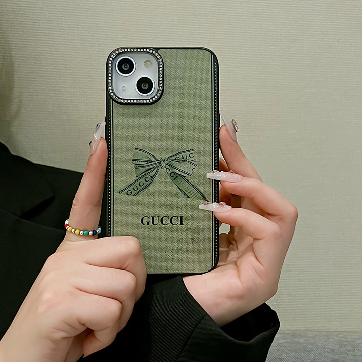 ラインストーン付き グッチ gucci アイフォーン 13pro max 携帯ケース