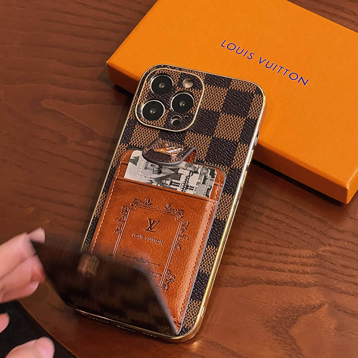 皮製 アイフォン 14 カバー ルイヴィトン風