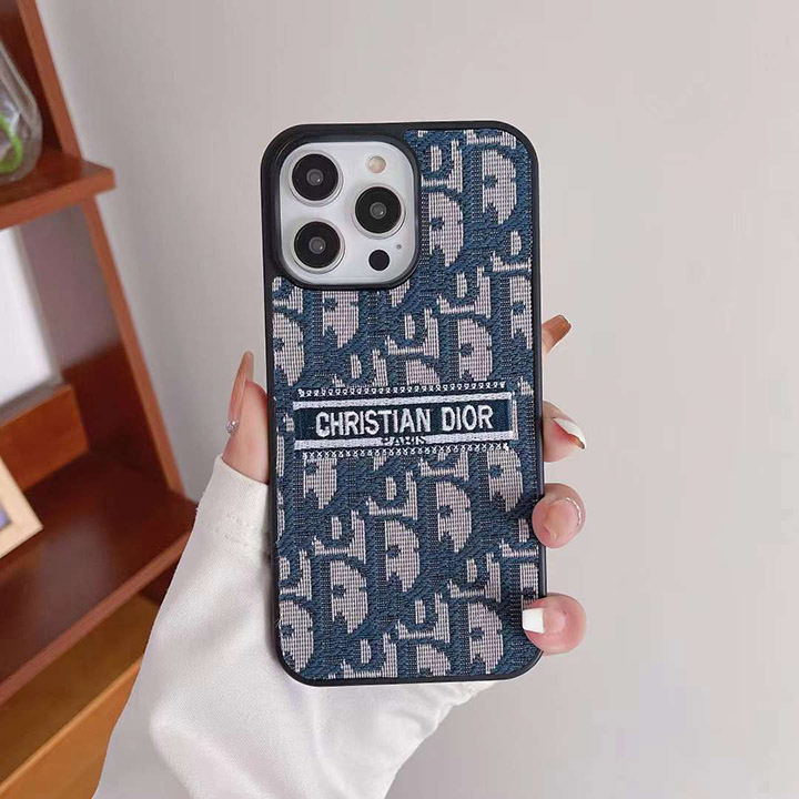 刺繍 ディオール風 アイフォーン 13 プロ スマホケース