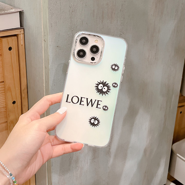 iphone 13pro max スマホケースロエベ loewe ホットスタンプ （シルバー ）