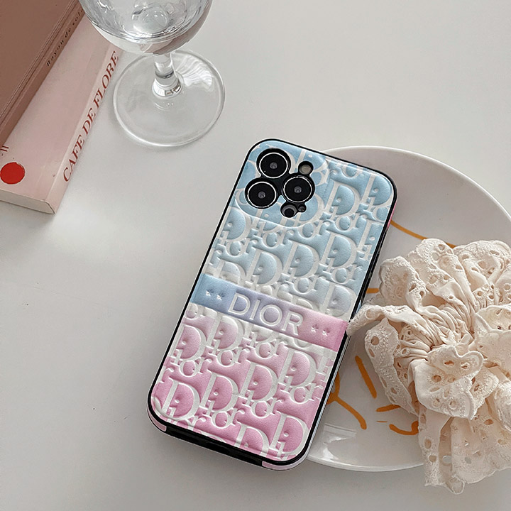 字母プリント iphone 14pro カバー dior風