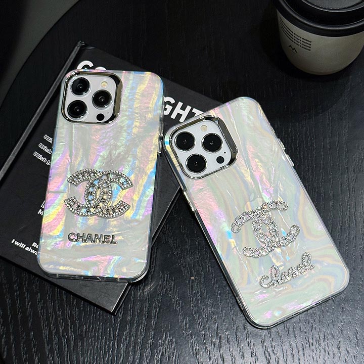 アイホン 14プラス chanel風 カバー ブランドロゴ