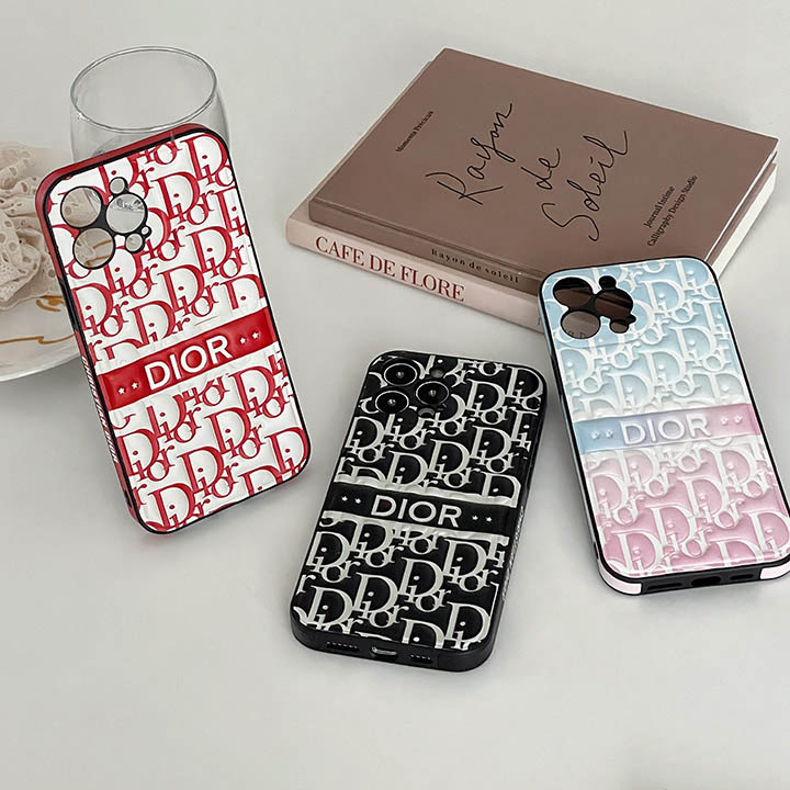 字母プリント iphone 14pro カバー dior風