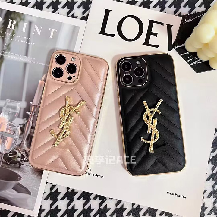 皮製 アイホン 15 ケース ysl イヴサンローラン