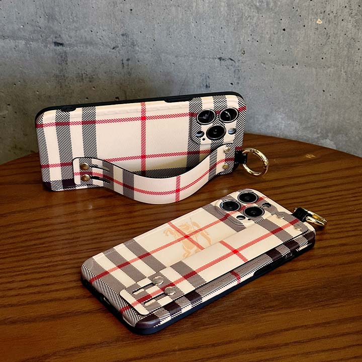 アイホン 15 プロ burberry ケース 手首バンド